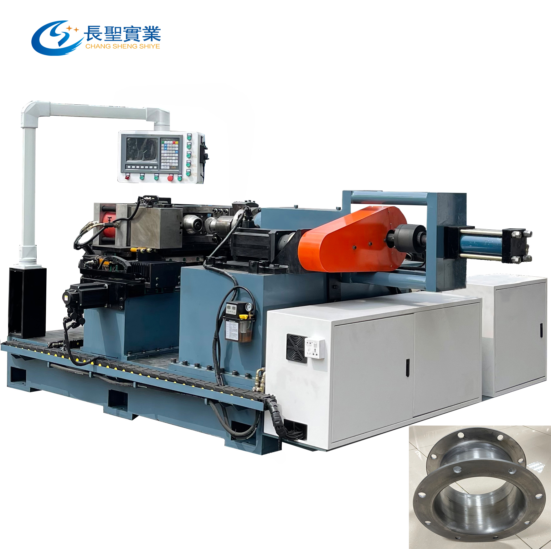 旋翻機(jī) 不鏽鋼(gāng)閥門管(guǎn)道 自動(dòng)翻邊沖(chong)孔400型