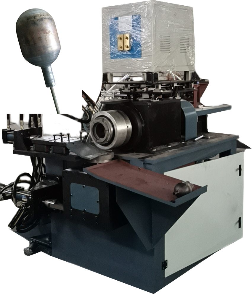 氣瓶縮口高頻(pin)加熱金屬成型(xing)旋壓機